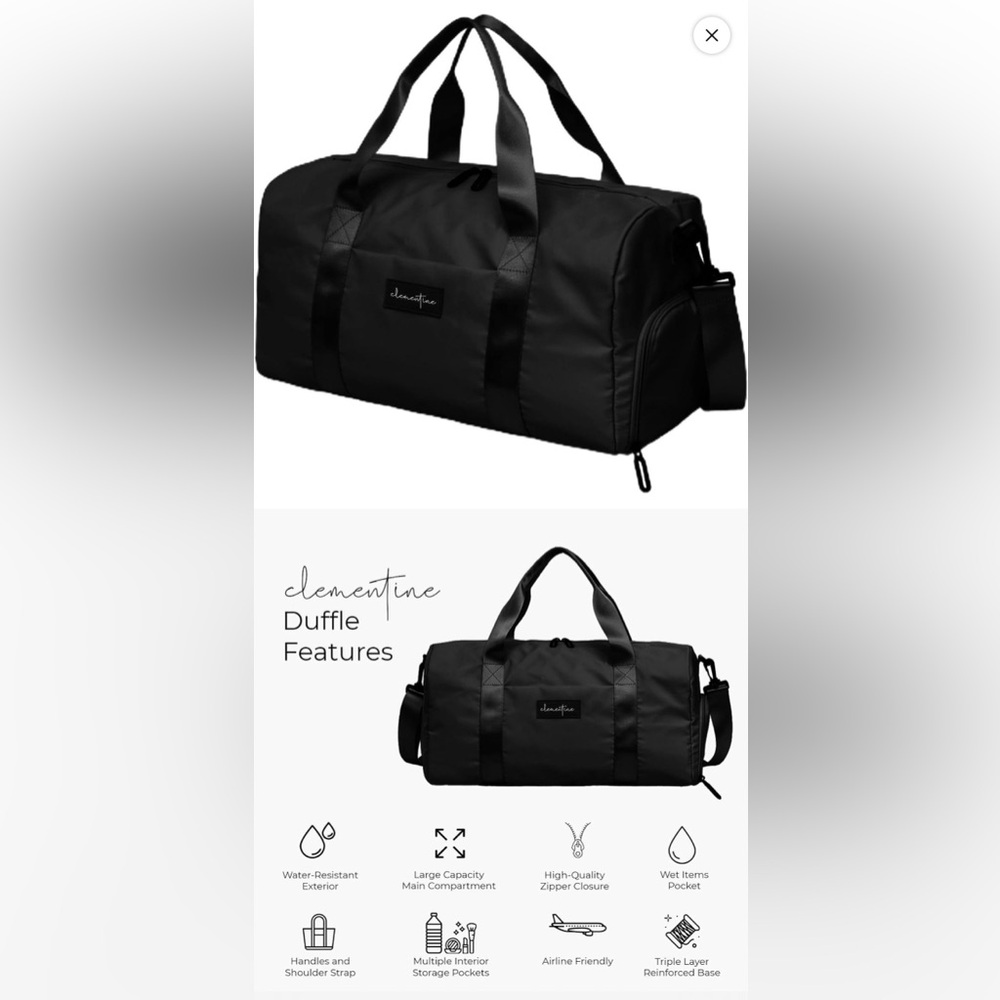Black Duffle Bag